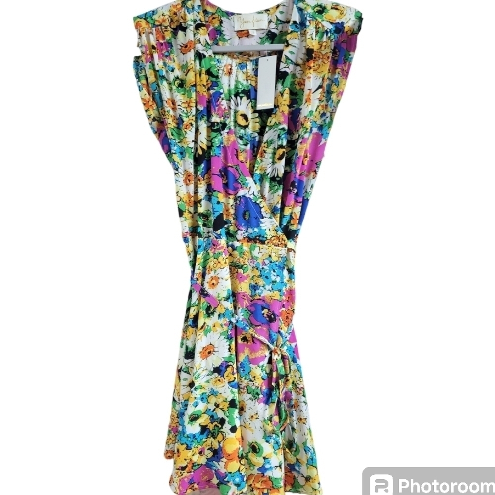 Yumi Kim Soho Mixer Silk Wrap Dress XS NWT